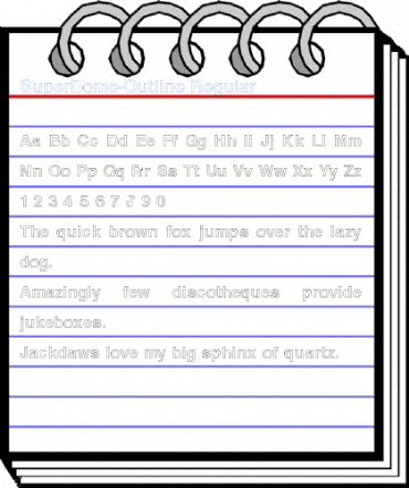 SuperDome-Outline Regular Font