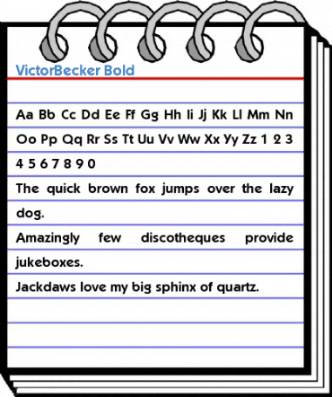 VictorBecker Bold Font