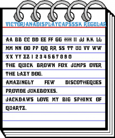 VictorianaDisplayCapsSSK Font