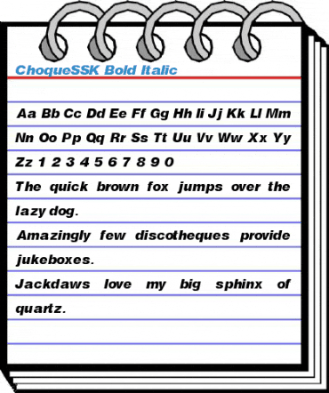 ChoqueSSK Font