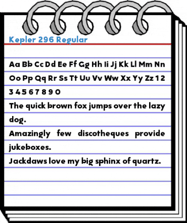 Kepler 296 Regular Font
