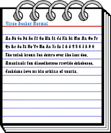 Virgo Becker Normal Font