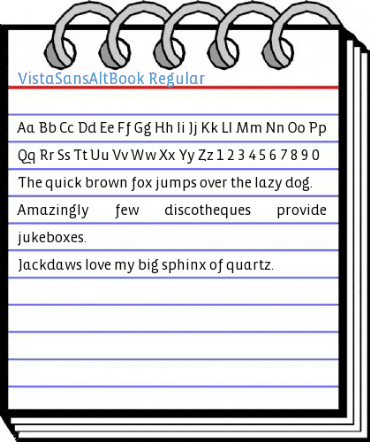 VistaSansAltBook Font