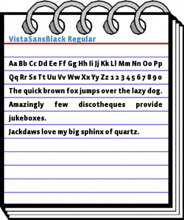 VistaSansBlack Font