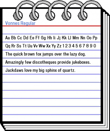 Vonnes Regular Font