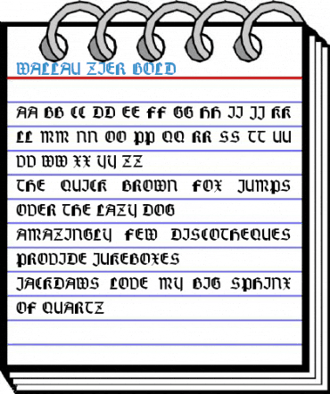 Wallau Zier Font