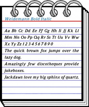 Weidemann Font