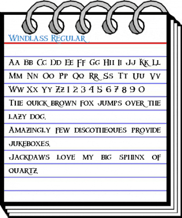 Windlass Regular Font