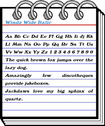 Windz Wide Font