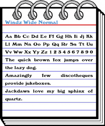 Windz Wide Font