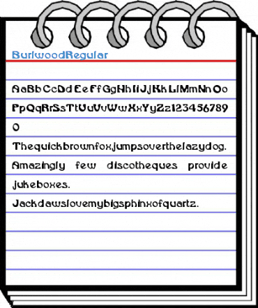 Burlwood Regular Font