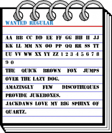 Wanted Font