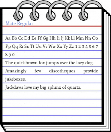 Mate Regular Font