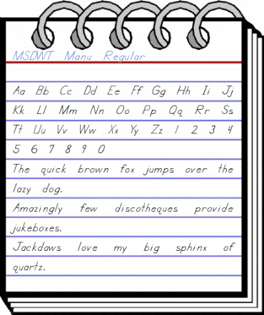 MSDWT Manu Regular Font