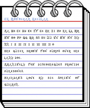 CK Monogram Regular Font