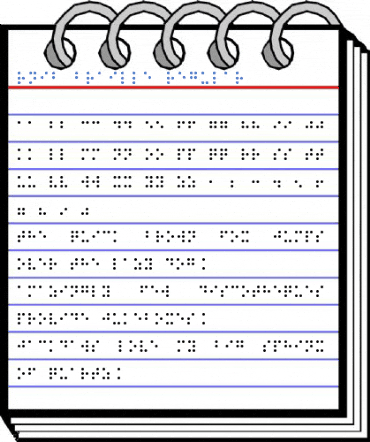 RNIB Braille Regular Font