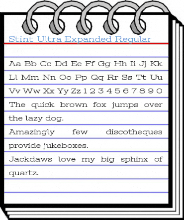 Stint Ultra Expanded Font