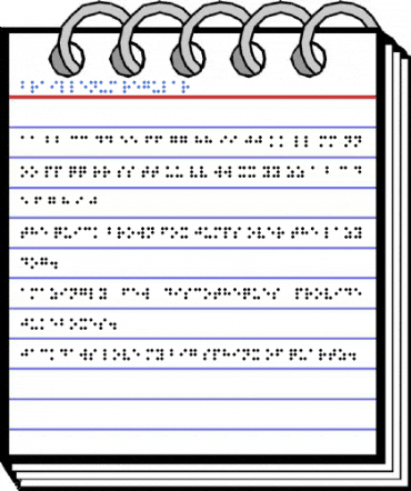 Braillenum Regular Font