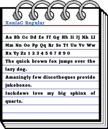 XeniaC Regular Font