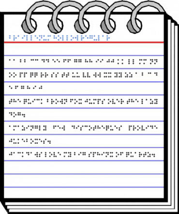 Braillenum Hollow Regular Font