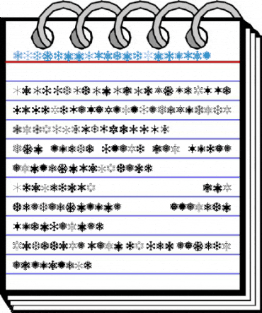 XSchneeFlaken Font