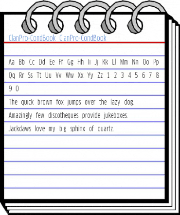 ClanPro-CondBook ClanPro-CondBook Font