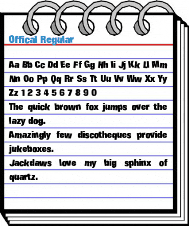 Offical Regular Font