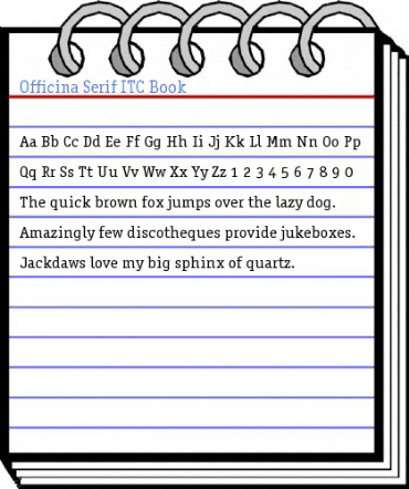 Officina Serif ITC Book Font