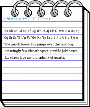 Officina Serif OS ITC TT Font
