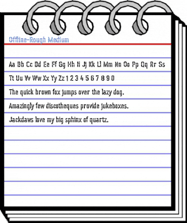 Offline-Rough Font