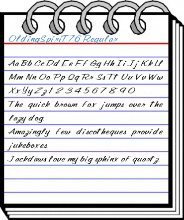 OldingSpiriT76 Font