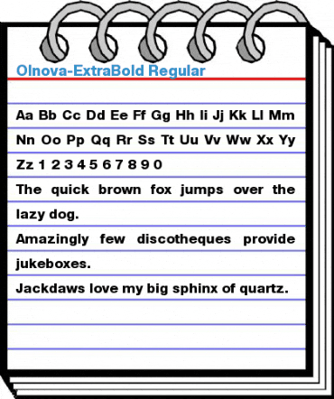 Olnova-ExtraBold Font