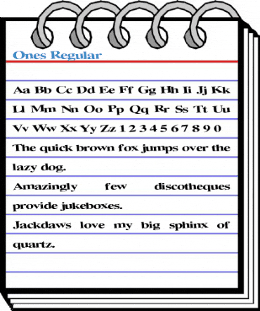 Ones Font