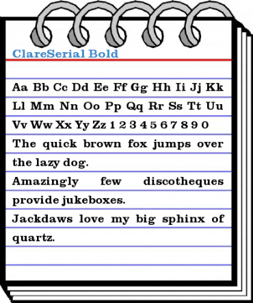 ClareSerial Font