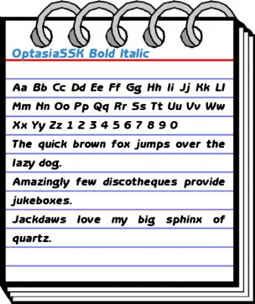 OptasiaSSK Font