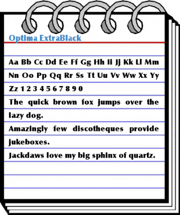 Optima Font