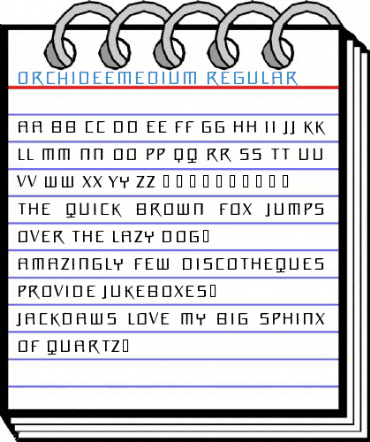 OrchideeMedium Regular Font