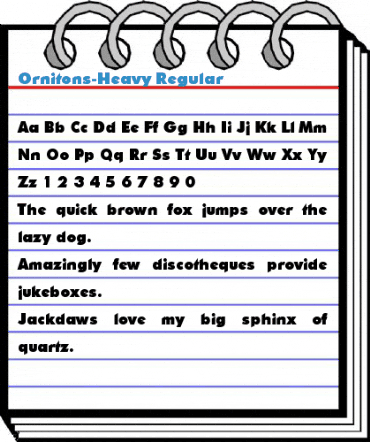 Ornitons-Heavy Regular Font