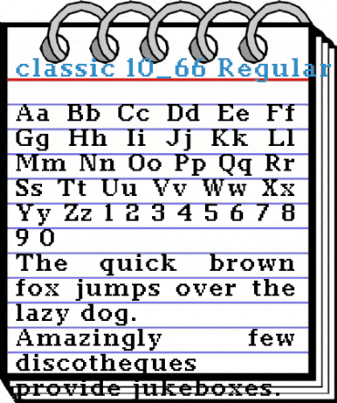 classic 10_66 Font