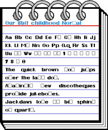 Our 8bit childhood Normal Font