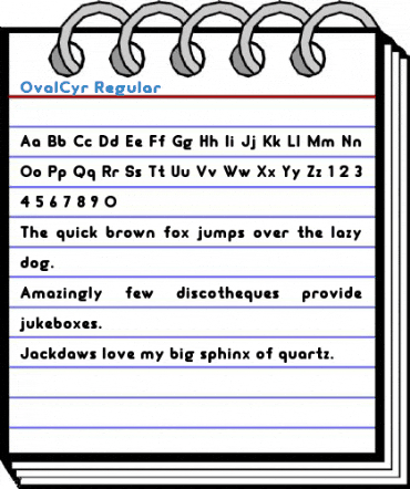 OvalCyr Regular Font