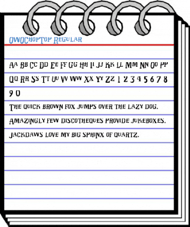 OWOChopTop Font