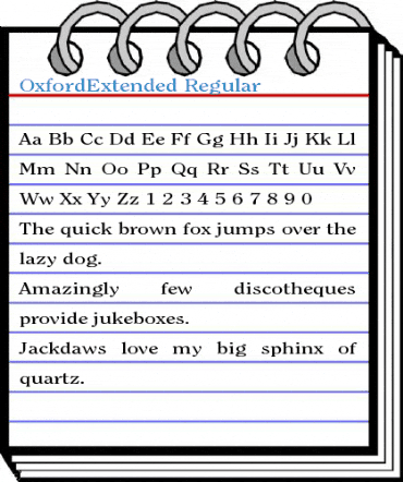 OxfordExtended Regular Font