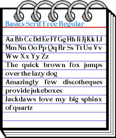 Basics Serif Free Regular Font