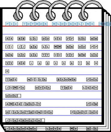 P22 ToyBox BlocksLine Font