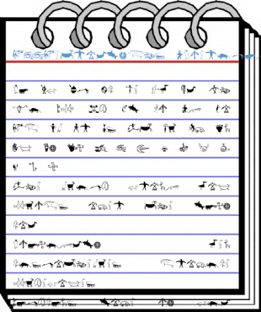 P22Petroglyphs NAmerican Font