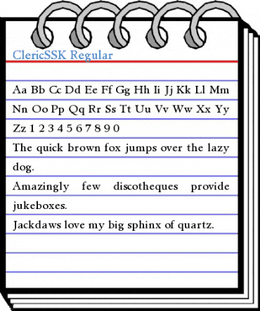 ClericSSK Regular Font