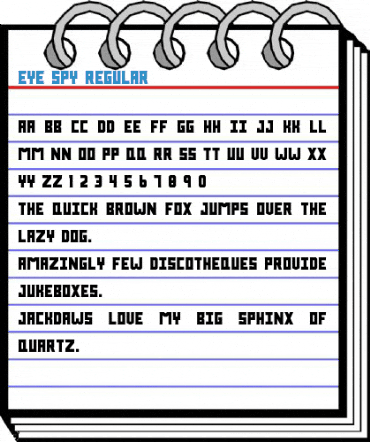 Eye Spy Regular Font
