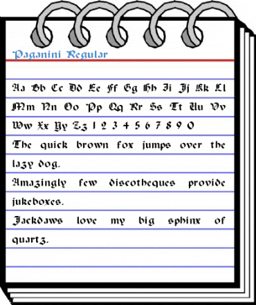 Paganini Regular Font