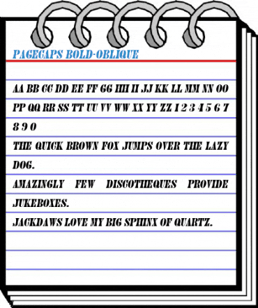 PageCaps Font